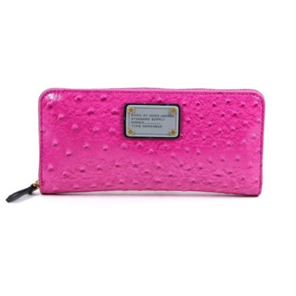 Marc By Marc Jacobs Handbags - MARC JACOBS | Pop Pink Zip Around Wallet Clutch